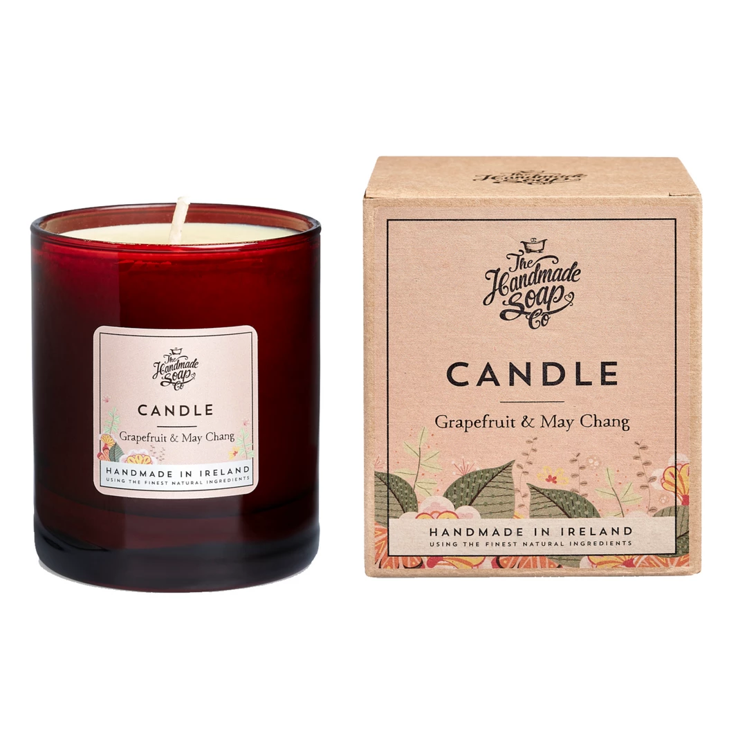 The Handmade Soap Company Soy Wax Candle - Grapefruit & May Chang Candles & Diffusers 3 The Handmade Soap Company Soy Wax Candle - Grapefruit & May Chang Candles & Diffusers