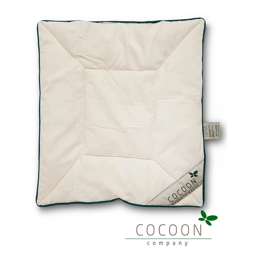 COCOON COMPANY Kapok Organic Baby Flat Pillow- 40 Cm X 45 Cm 3 COCOON COMPANY Kapok Organic Baby Flat Pillow- 40 Cm X 45 Cm