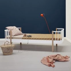 Kids Beds Oliver Furniture Wood Kids Single Bed - White/Oak
