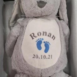 Cherish Me Personalised Bunny - Name & Date Of Birth Decorative Items