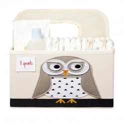 3 Sprouts Diaper Caddy - Owl
