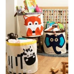 3 Sprouts Toy Storage Bin - Pink Elephant