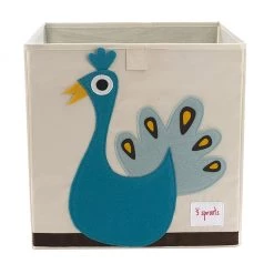3 Sprouts Toy Storage Box - Peacock