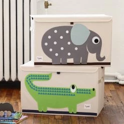 3 Sprouts Large Toy Chest - Crocodile Toy Chests