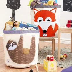 3 Sprouts Toy Storage Bin - Sloth Toy Storage Baskets