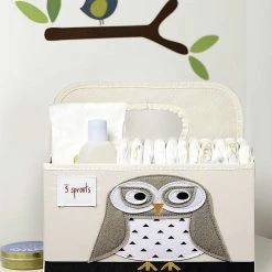 3 Sprouts Diaper Caddy - Owl