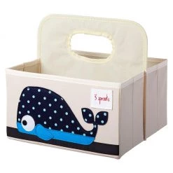 3 Sprouts Diaper Caddy - Whale