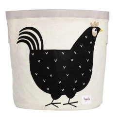 Toy Storage Baskets 3 Sprouts Toy Storage Bin - Black Hen