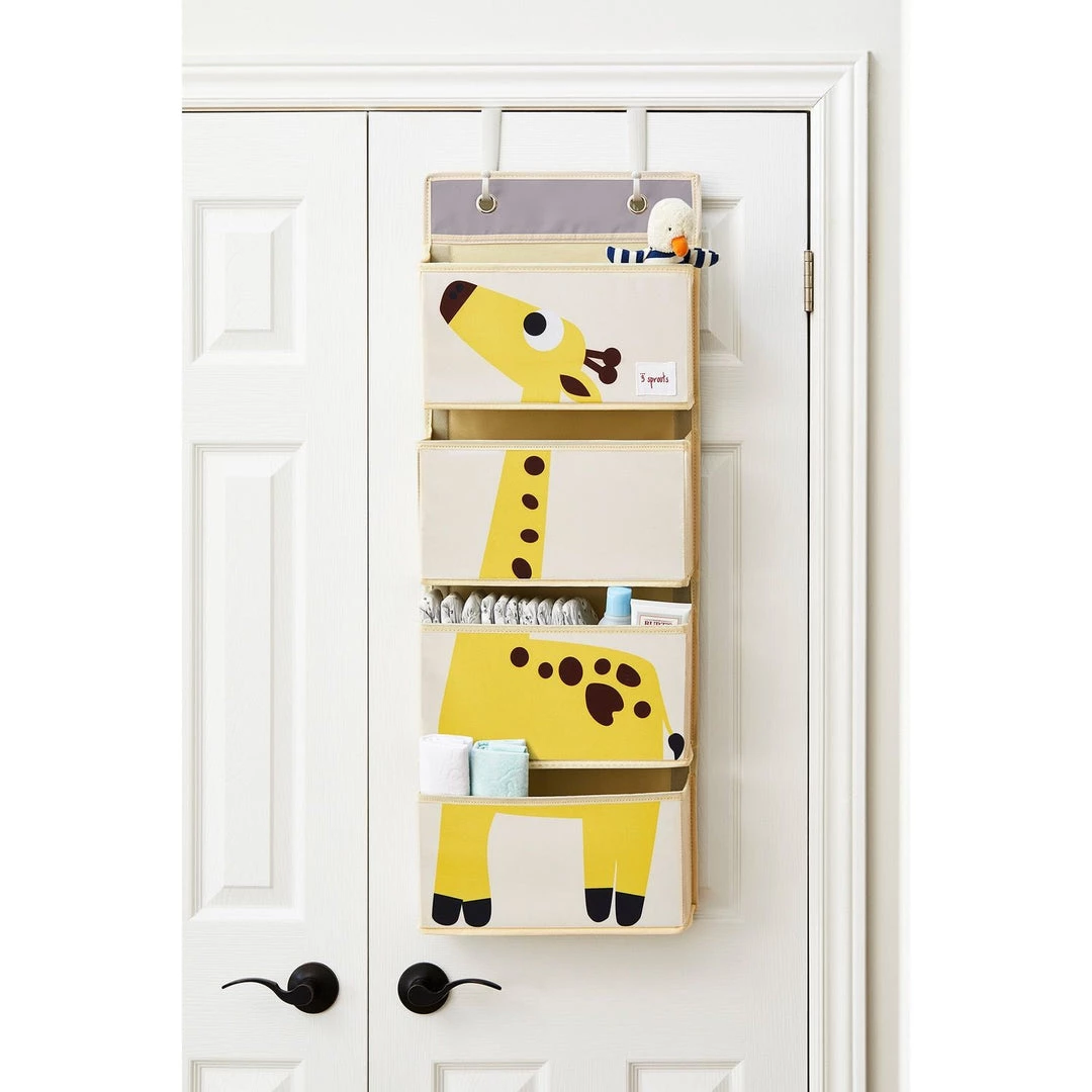 Nursery Storage Caddy's 3 Sprouts Wall Organiser - Giraffe 4 Nursery Storage Caddy's 3 Sprouts Wall Organiser - Giraffe