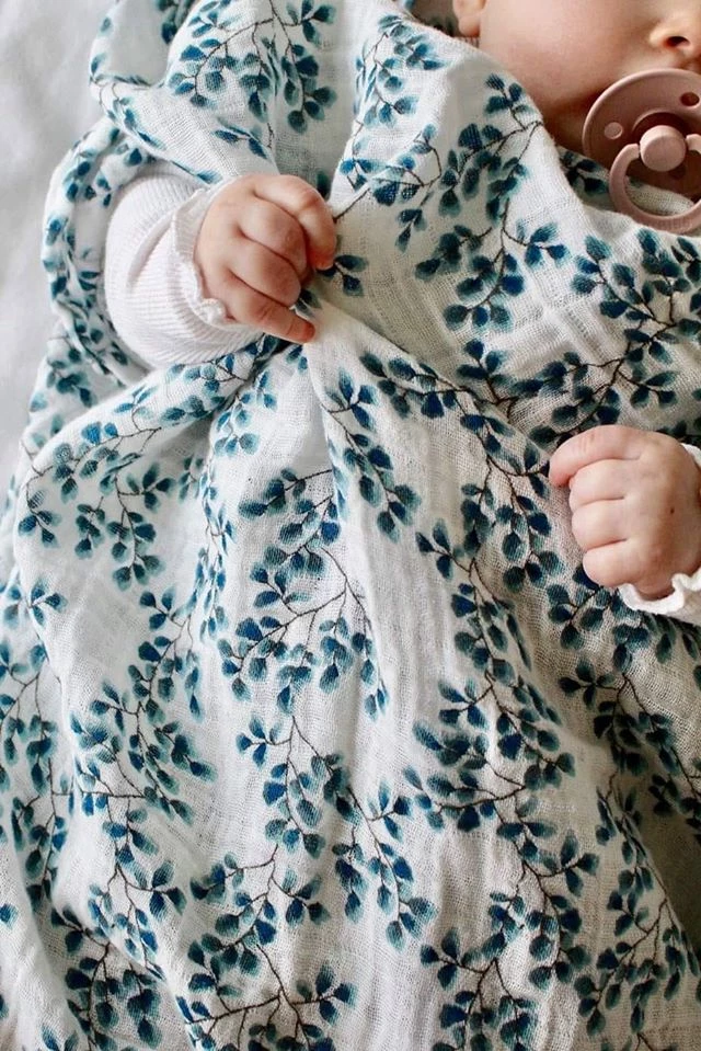 Cam Cam Copenhagen Organic Swaddle Light - Fiori Swaddles 5 Cam Cam Copenhagen Organic Swaddle Light - Fiori Swaddles