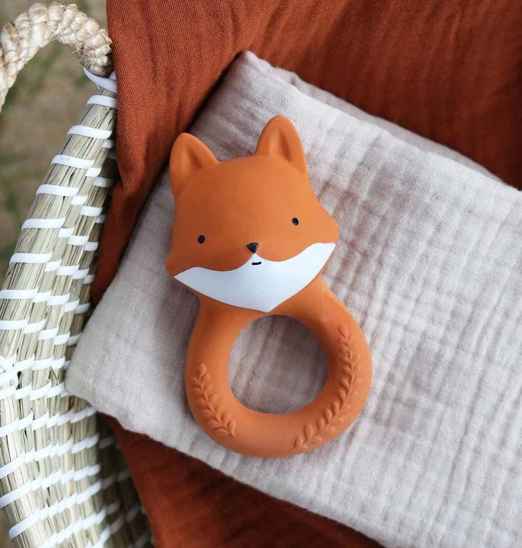 A LITTLE LOVELY COMPANY Fox Teething Ring 4 A LITTLE LOVELY COMPANY Fox Teething Ring