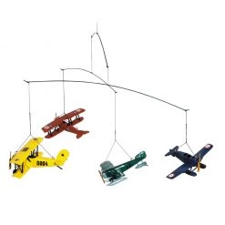Mobiles Authentic Models Ceiling Mobile - Vintage Airplanes