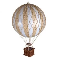 Hot Air Balloons Authentic Models Hot Air Balloon - White & Ivory (Various Sizes)