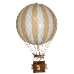Hot Air Balloons Authentic Models Hot Air Balloon - White & Ivory (Various Sizes)