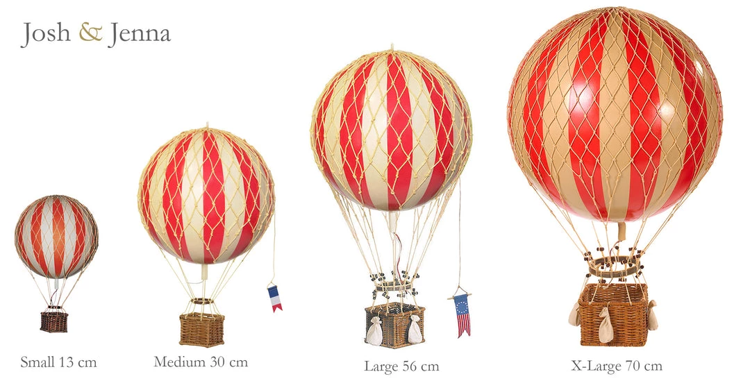 Authentic Models Hot Air Balloon - Blue (Various Sizes) 7 Authentic Models Hot Air Balloon - Blue (Various Sizes)
