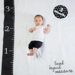 Lulujo Baby's First Year Swaddle & Milestone Cards - Loved Beyond Measure