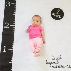 Lulujo Baby's First Year Swaddle & Milestone Cards - Loved Beyond Measure