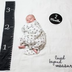 Lulujo Baby's First Year Swaddle & Milestone Cards - Loved Beyond Measure