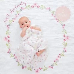 Lulujo Baby's First Year Swaddle & Milestone Cards - Isn't She Lovely 9 Lulujo Baby's First Year Swaddle & Milestone Cards - Isn't She Lovely