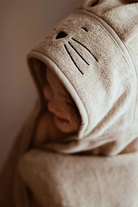My Memi Large Cat Bamboo Baby Bath Towel - Beige Baby Bathtime 7 My Memi Large Cat Bamboo Baby Bath Towel - Beige Baby Bathtime