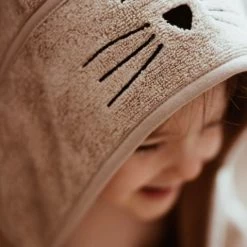 My Memi Large Cat Bamboo Baby Bath Towel - Beige Baby Bathtime 12 My Memi Large Cat Bamboo Baby Bath Towel - Beige Baby Bathtime