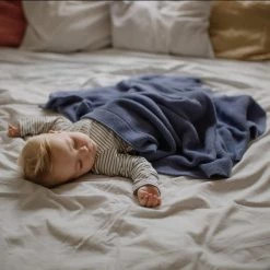 My Memi NEW ARRIVALS Classic Bamboo Cotton Blanket - Denim