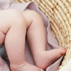 My Memi Classic Bamboo Cotton Blanket - Powder Pink NEW ARRIVALS