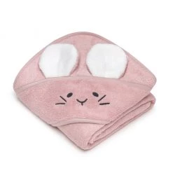 My Memi Mouse Bamboo Baby Bath Towel - Powder Pink