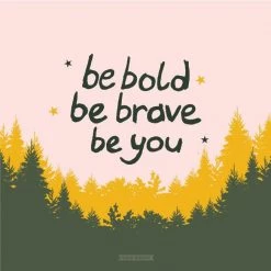 Bold Bunny - Be Bold Be Brave Print Prints & Wall Art