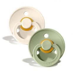 Baby Pacifiers | Soothers Bibs Colour 2 Pack Pacifier - Ivory & Sage