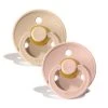 Bibs Colour 2 Pack Pacifier - Vanilla & Blush