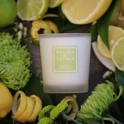 Brooke & Shoals Scented Candle - Grapefruit & Lemongrass Candles & Diffusers