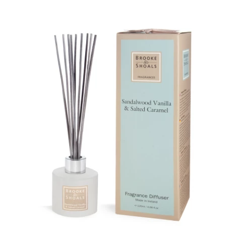 BROOKE & SHOALS Candles & Diffusers Brook & Shoals Reed Diffuser - Sandalwood Vanilla & Salted Caramel 3 BROOKE & SHOALS Candles & Diffusers Brook & Shoals Reed Diffuser - Sandalwood Vanilla & Salted Caramel