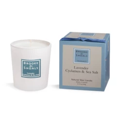 Brooke & Shoals Scented Candle - Lavender Cyclamen & Sea Salt Candles & Diffusers