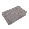 TOFFEE MOON Cable Knit Cotton Baby Blanket - Hound Grey Bedding