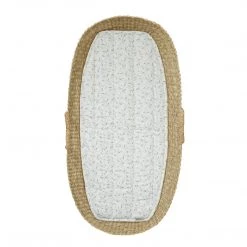 Changing Cushions Cam Cam Copenhagen Organic Changing Basket Liner - Green Leaves