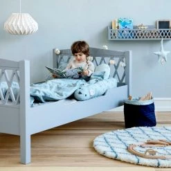Kids Beds Cam Cam Copenhagen Harlequin Junior To Single Bed - Grey