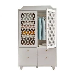 Cam Cam Copenhagen Harlequin Wardrobe - Light Sand Nursery Wardrobes