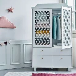 Nursery Wardrobes Cam Cam Copenhagen Harlequin Wardrobe - White