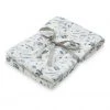 Swaddles Cam Cam Copenhagen Organic Swaddle Light - Pressed Leaves Blue