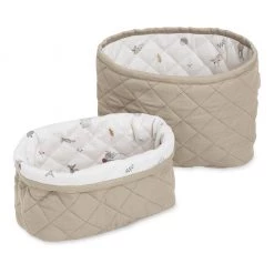 Nursery Storage Caddy's Cam Cam Copenhagen Quilted Storage Basket Set - Hazel