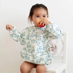 CAM CAM COPENHAGEN Baby Bibs Cam Cam Organic Sleeved Bib - Fiori
