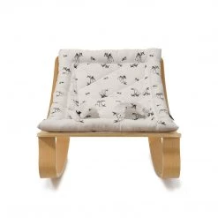 Charlie Crane Levo Baby Rocker - Beech + Fawn Cushion