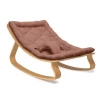 Charlie Crane Levo Baby Rocker - Beech + Bois De Rose Cushion