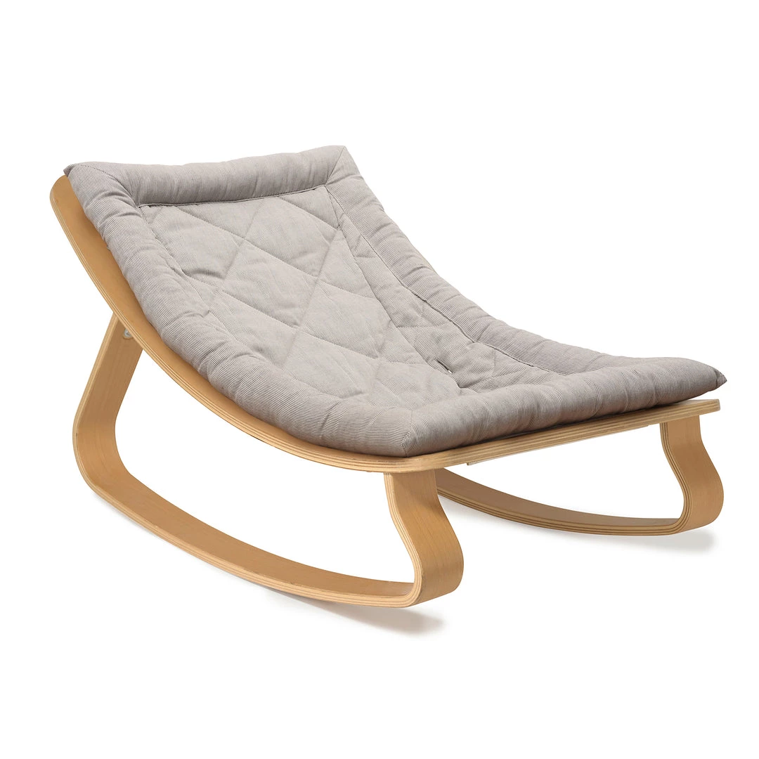 Charlie Crane Levo Baby Rocker - Beech + Grey Cushion Bouncers & Baby Chairs 6 Charlie Crane Levo Baby Rocker - Beech + Grey Cushion Bouncers & Baby Chairs