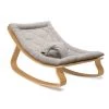 Charlie Crane Levo Baby Rocker - Beech + Grey Cushion Bouncers & Baby Chairs
