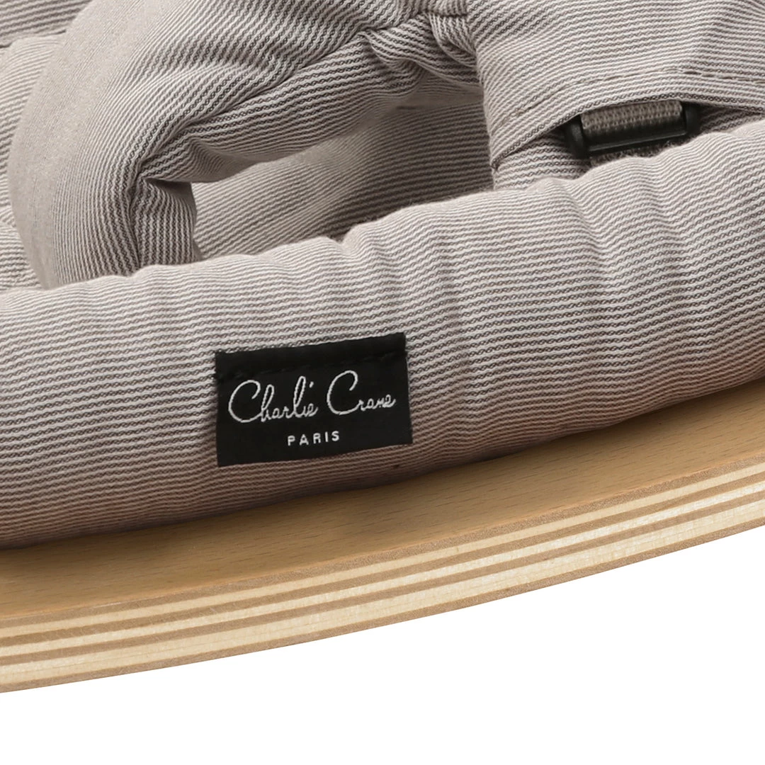 Charlie Crane Levo Baby Rocker - Beech + Grey Cushion Bouncers & Baby Chairs 8 Charlie Crane Levo Baby Rocker - Beech + Grey Cushion Bouncers & Baby Chairs
