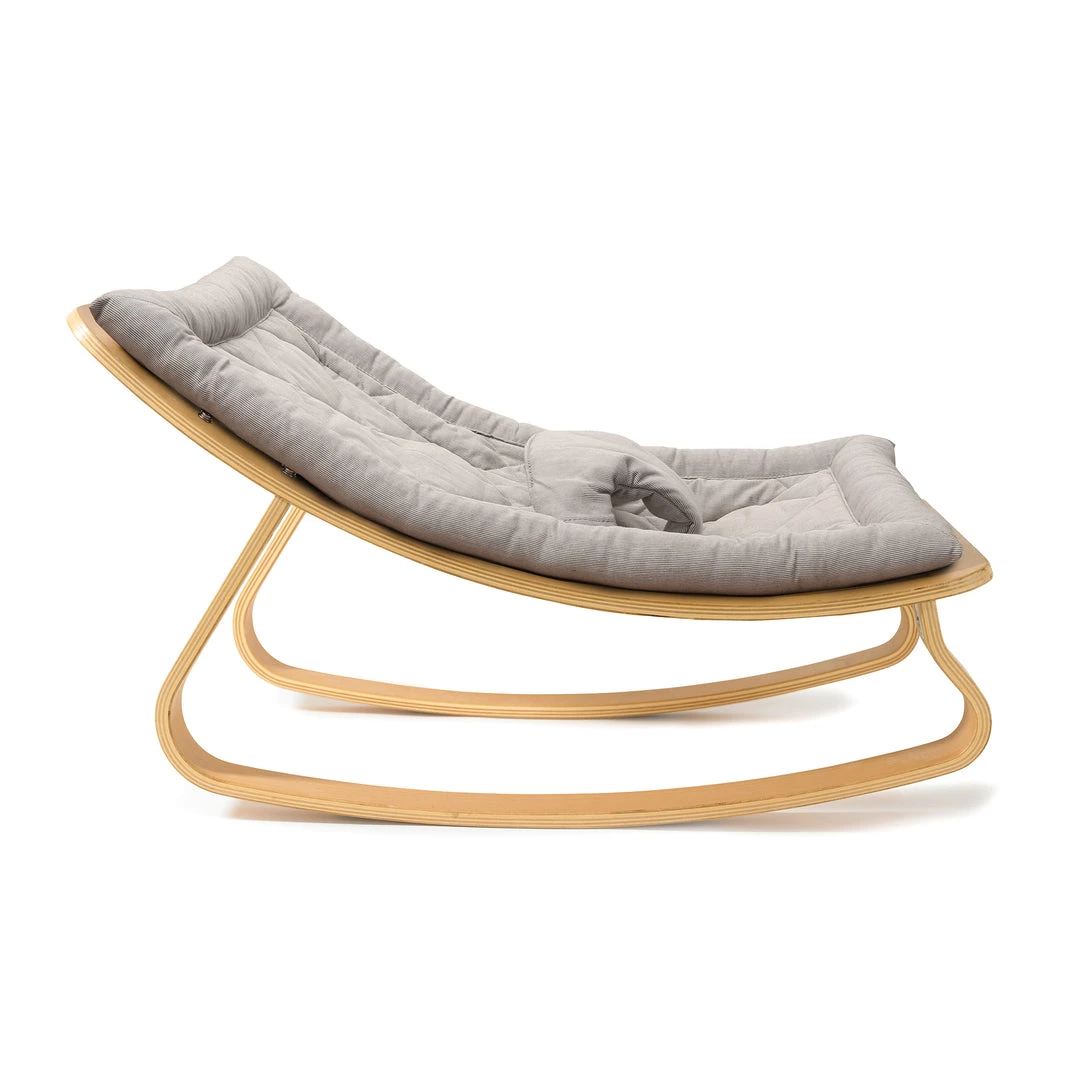 Charlie Crane Levo Baby Rocker - Beech + Grey Cushion Bouncers & Baby Chairs 5 Charlie Crane Levo Baby Rocker - Beech + Grey Cushion Bouncers & Baby Chairs