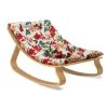 Charlie Crane Levo Baby Rocker - Beech + Hibiscus Cushion