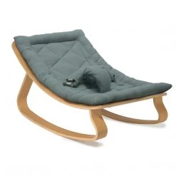 Charlie Crane Levo Baby Rocker - Beech + Orage Cushion NEW ARRIVALS